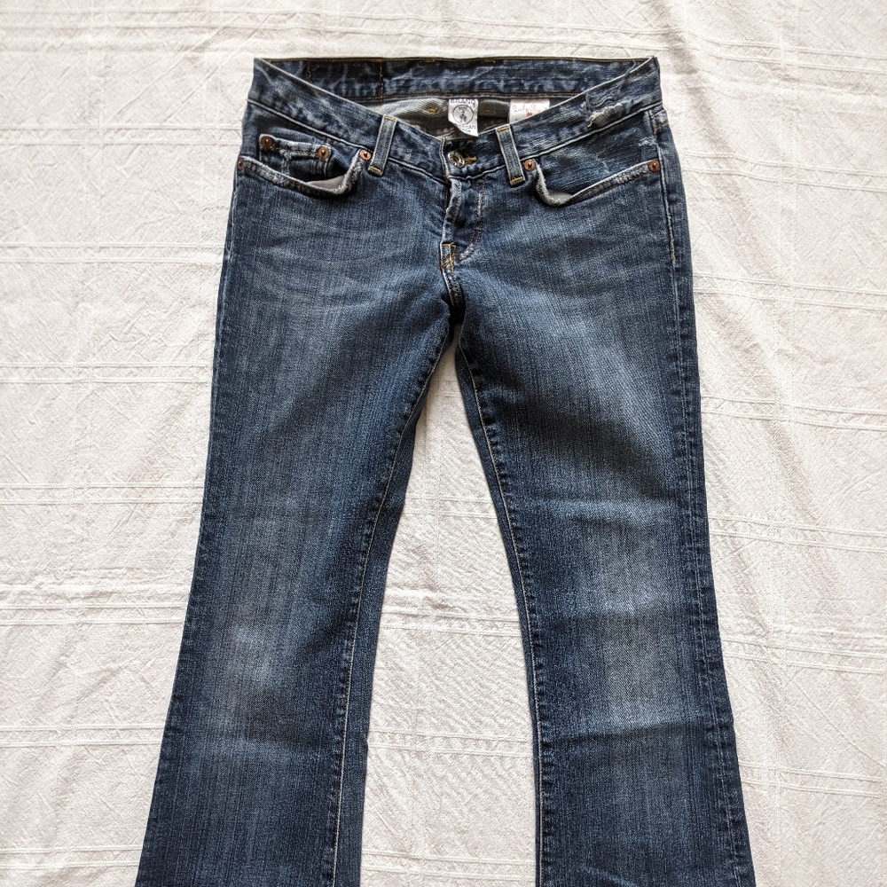 Women's 7 For All Mankind Blue Bootcut Jeans